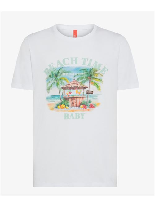 t-shirt printed beach ss SUN 68 BEACH | T3514201